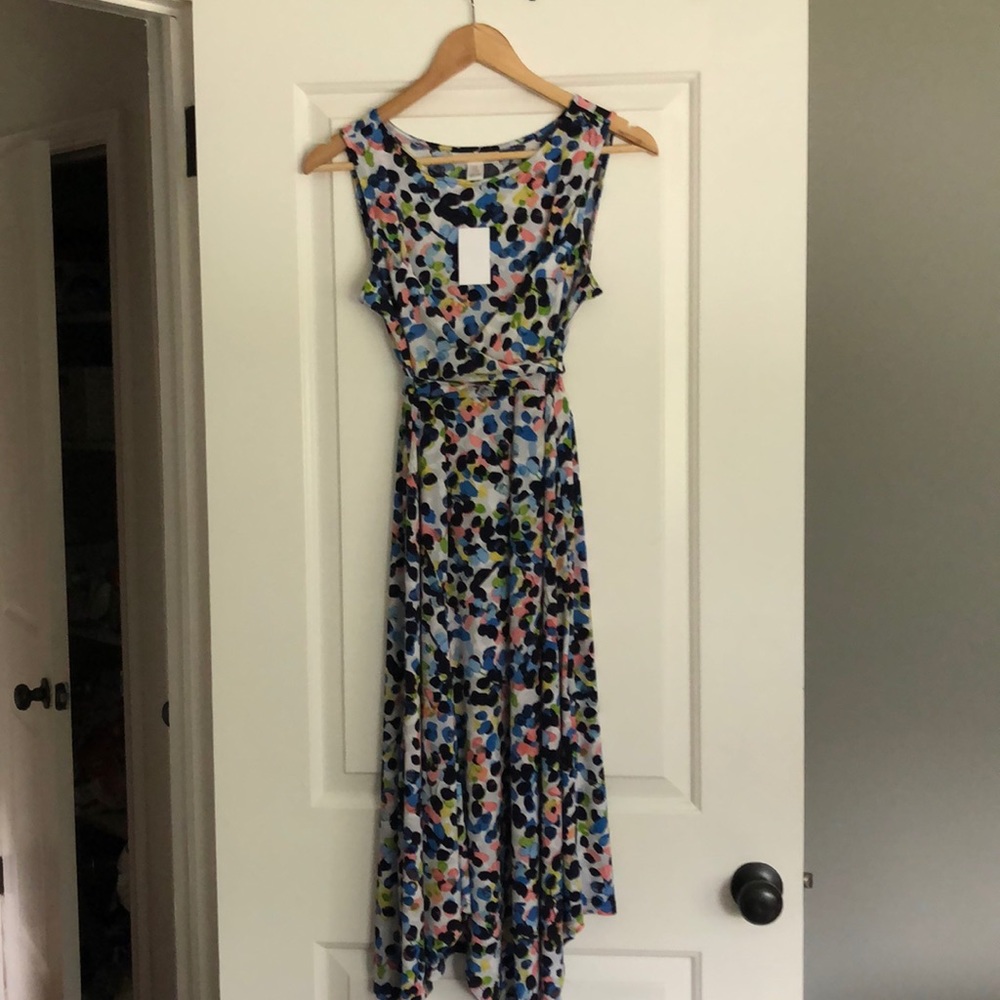 motherhood maternity polka dot dress size small